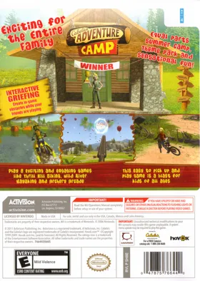 Cabela's Adventure Camp box cover back